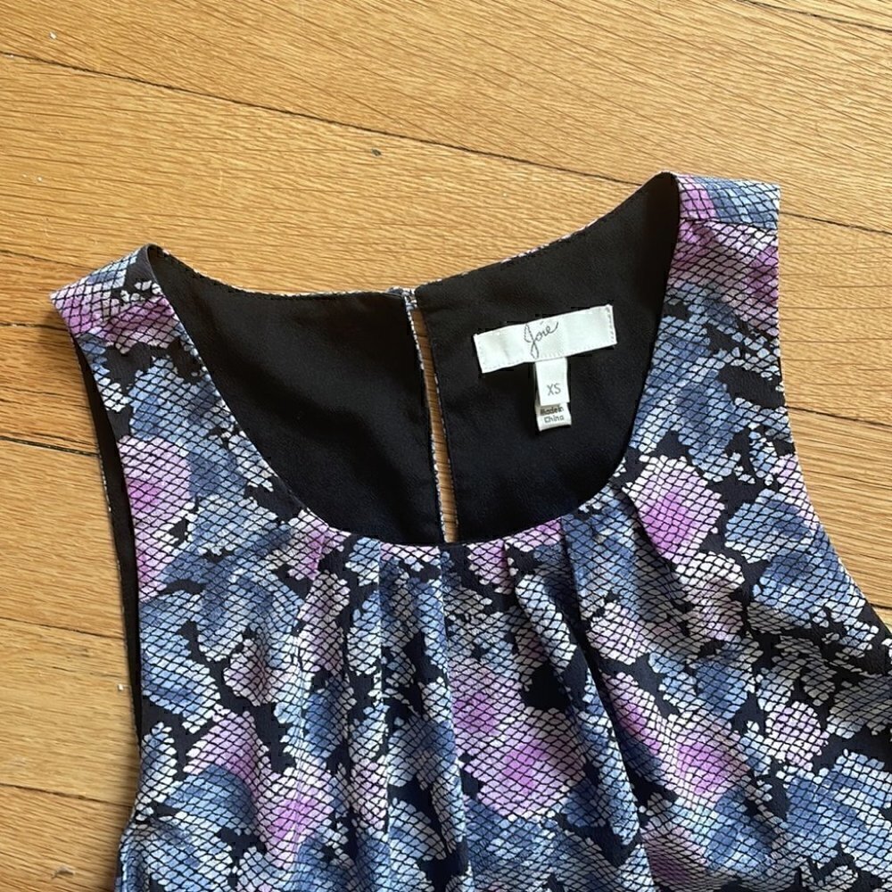 𝅺💜 Joie 100% Silk Everla Floral Caviar dress - XS/0 - Picture 5 of 8